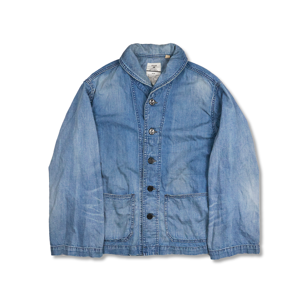 2026SS】2052HW-1 USN Shawl Collar Denim Coverall HW “Master Of