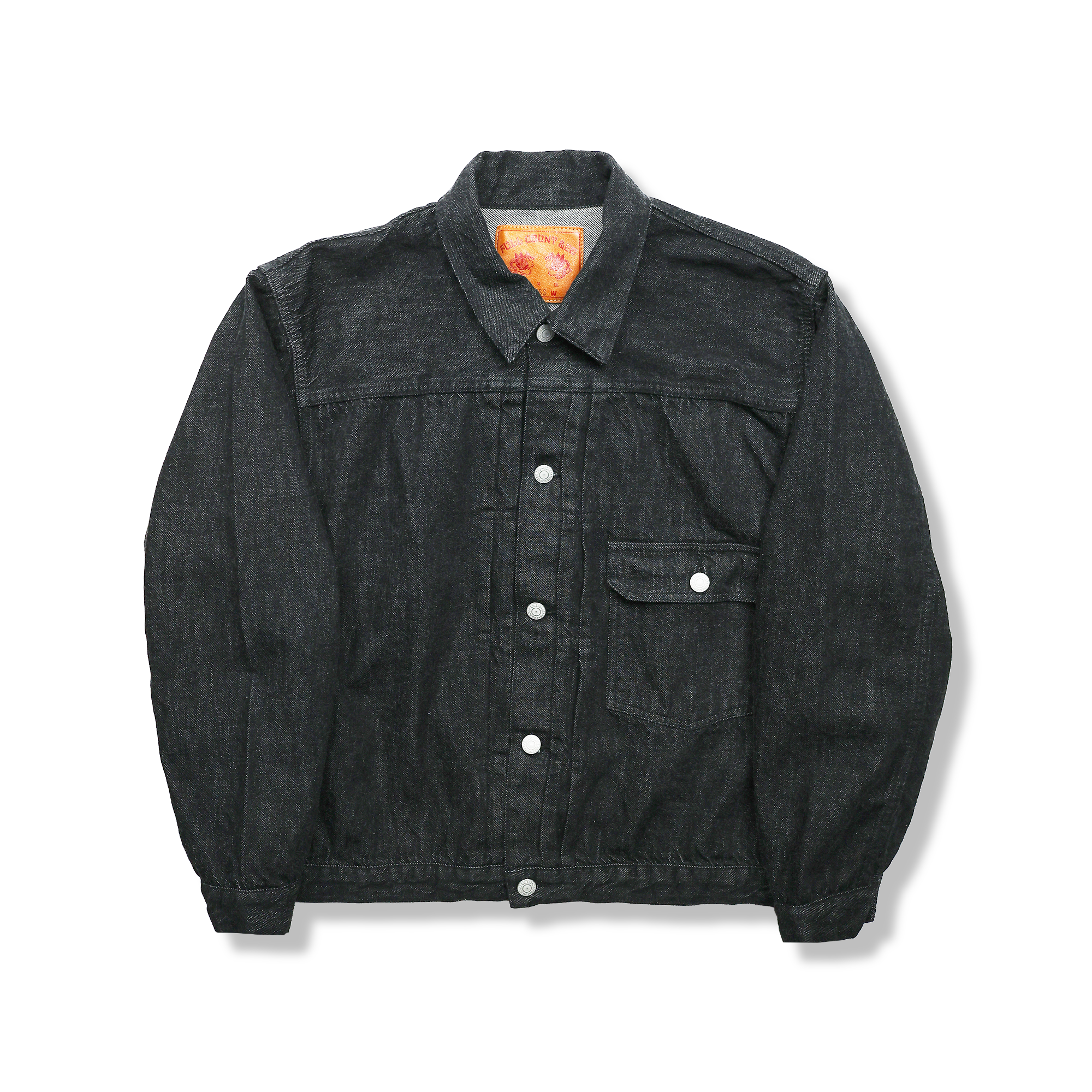 2107BKSS Type 1 Black Denim Jacket (Super Smooth) – fullcountjp