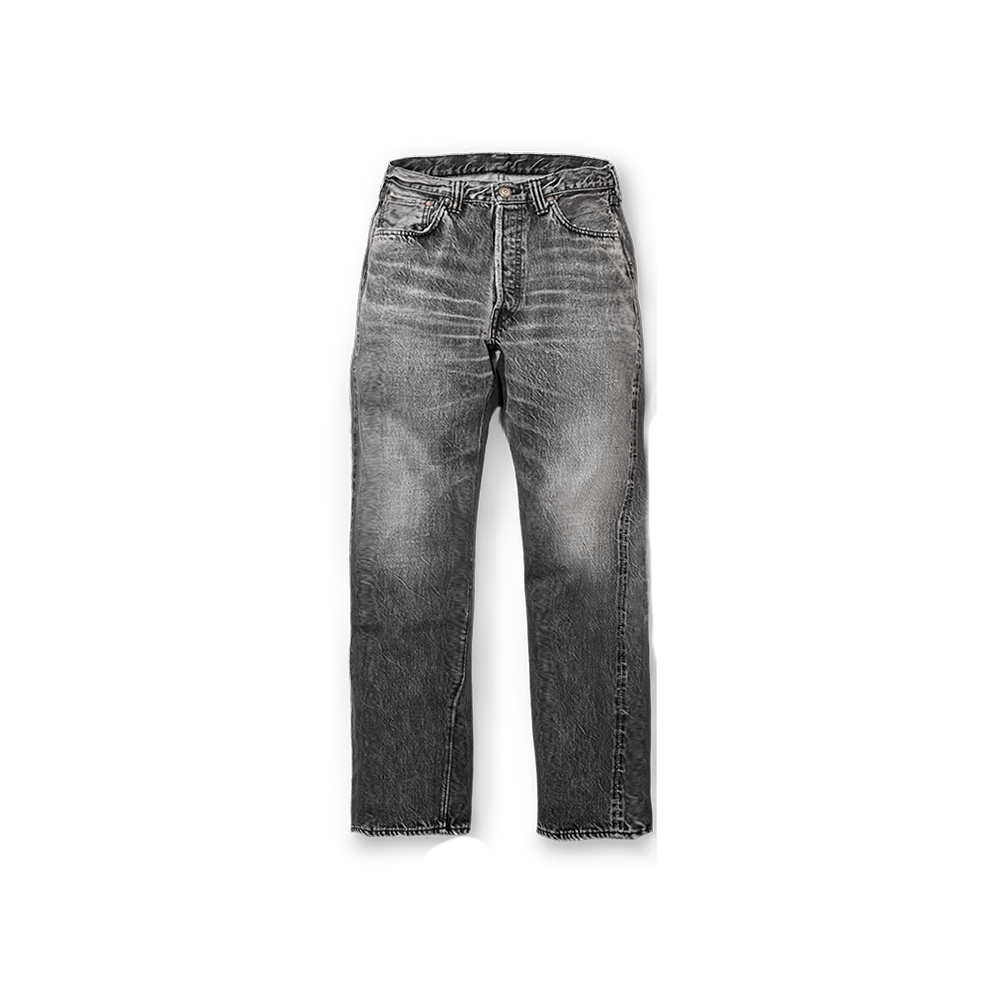 FULLCOUNT 1108BKHW Slim Stright Black Denim Dartford – fullcountjp
