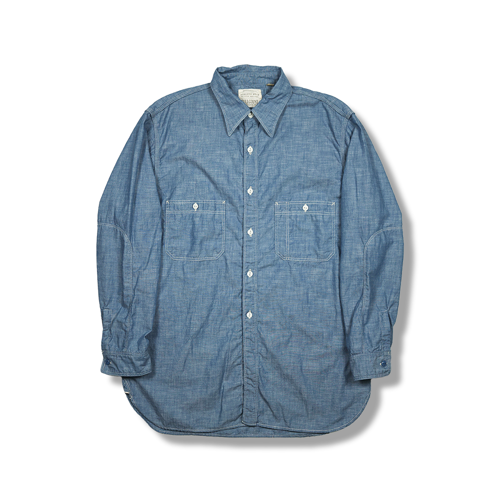 2025SS] 4090-1 Triple Stitch Chambray Shirt – fullcountjp