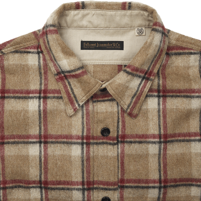 【2025AW】4096 Wool Shaggy Check Work Shirt