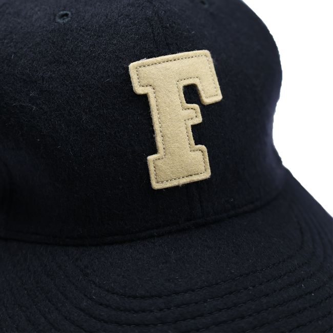 【2025AW】6843-25 6 Panel Wool Melton Baseball Cap F Patch