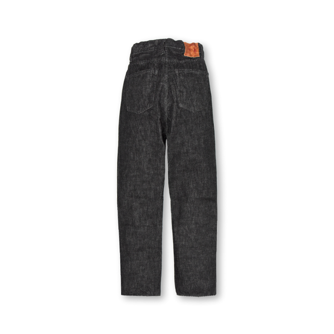 0107BK Womens Wide Straight “Monroe” Black Denim