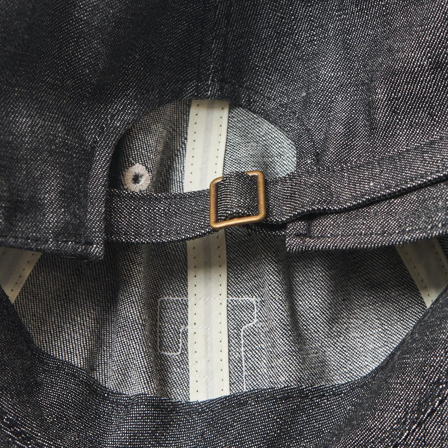 6843 6 Panel Denim Baseball ’F’ Cap