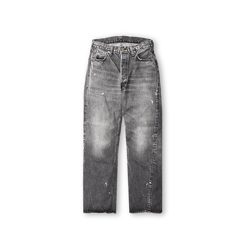 2025SS 0105BKHW SP Wide Black Denim Dartford Splatter Fullcountjp 2025ss 0105bkhw sp wide black denim dartford splatter fullcountjp