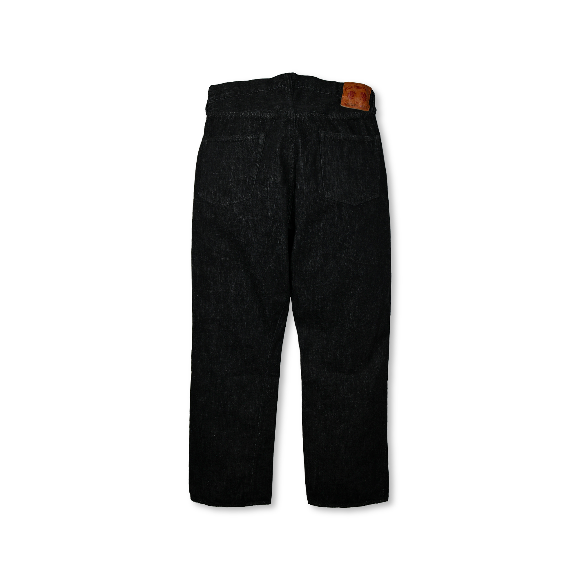 0105BKSS Wide Black Selvedge Denim(Super Smooth)