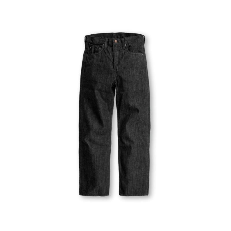 0105BK Wide Black Selvedge Denim【一部予約商品】