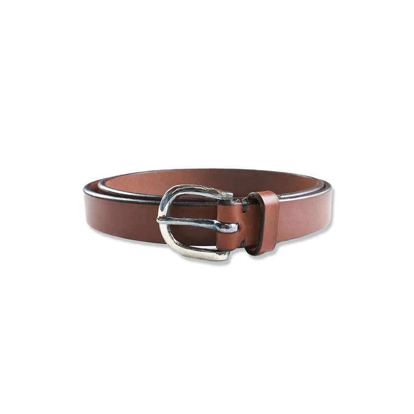 【27SS】6219 Oiled Leather Narrow Belt