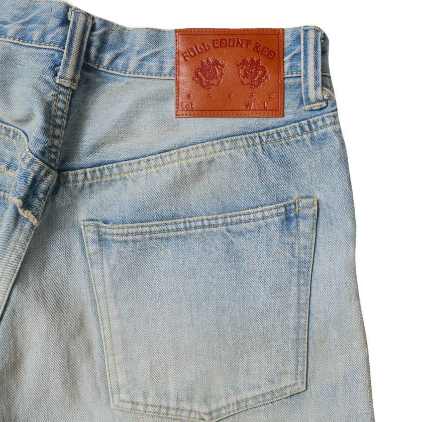 【2025SS】G14FC102 Switching Denim Wide Bermuda Pants (KAMIYA Collaboration)