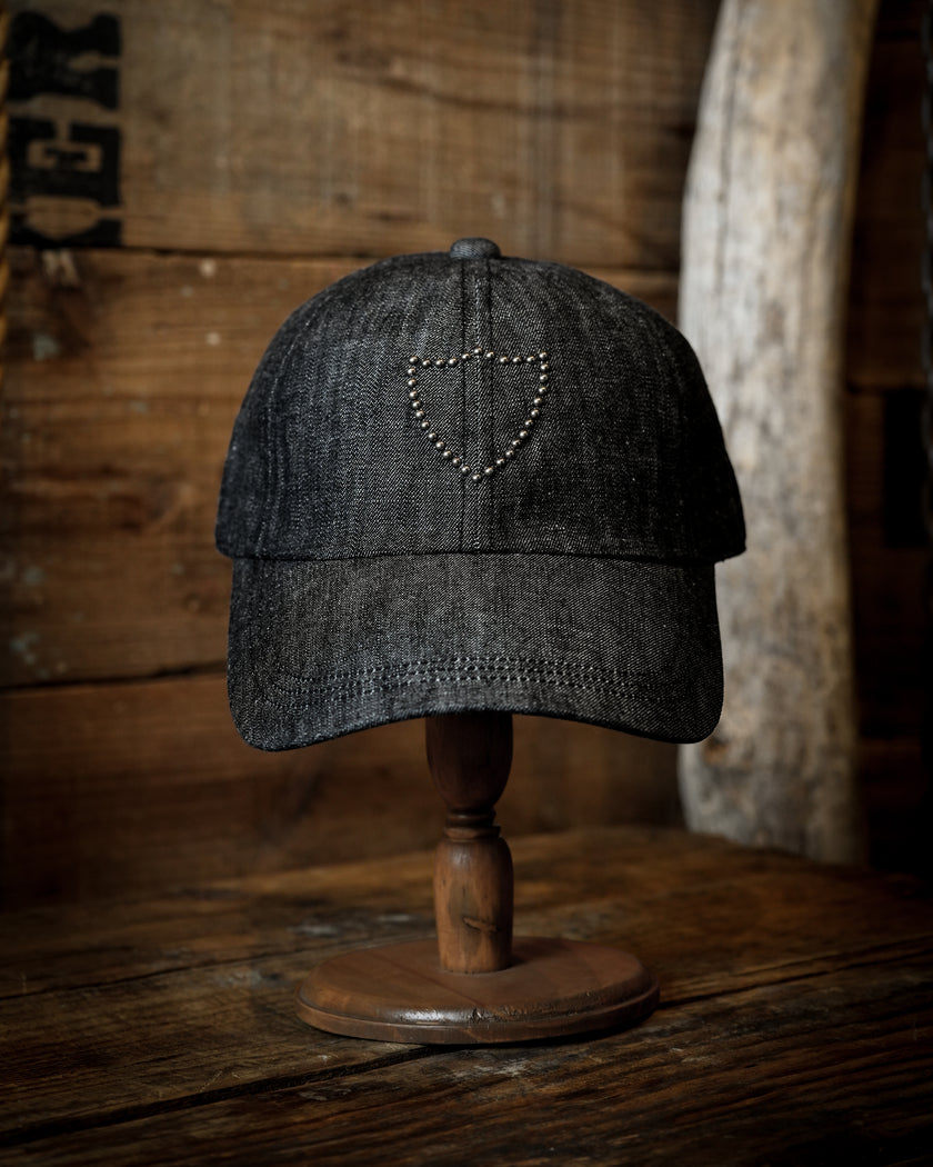 【26AW】6209HTC Black DenimCap On Studs by Zip Stevenson HTC