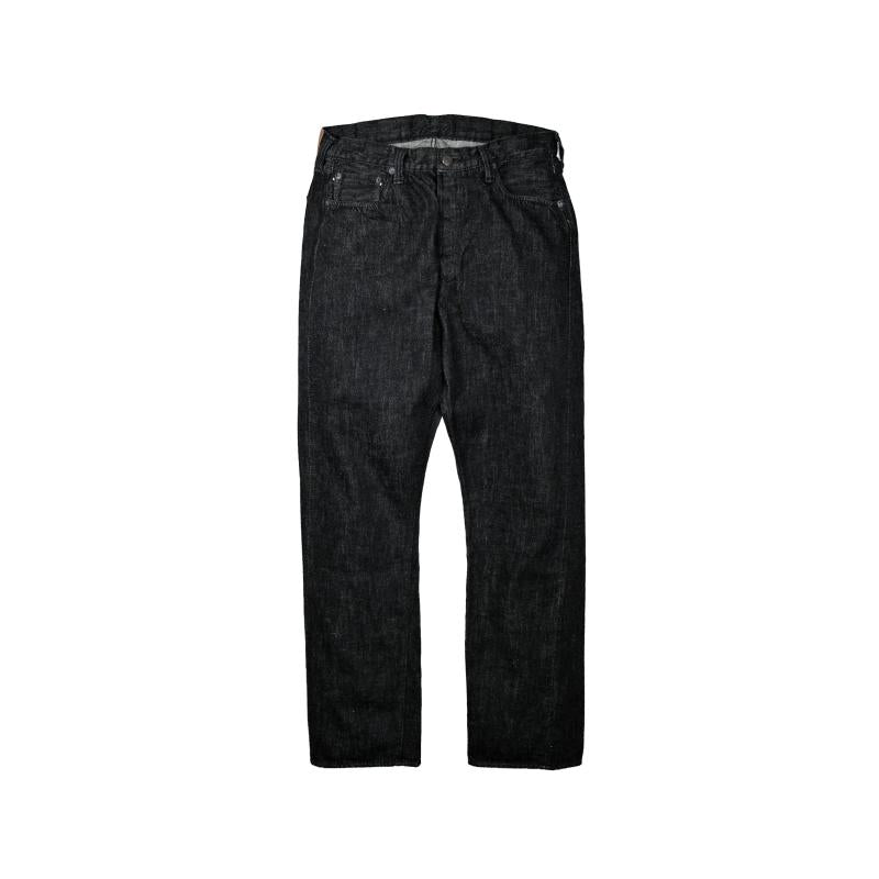 1101BKSS Straight Black Selvedge Denim(Super Smooth)