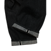 0105BKSS Wide Black Selvedge Denim(Super Smooth)