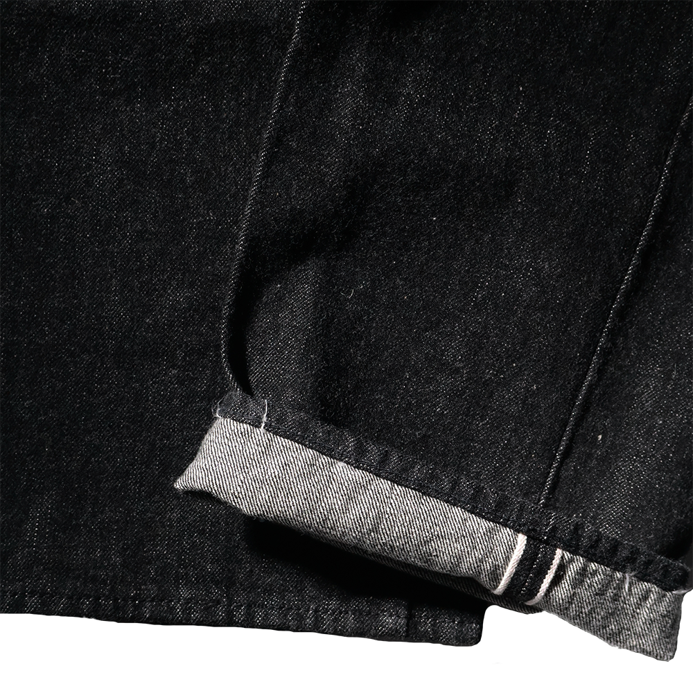 1101BK Srtaight Black Selvedge Denim【一部予約商品】