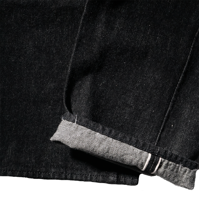 1101BK Srtaight Black Selvedge Denim【一部予約商品】