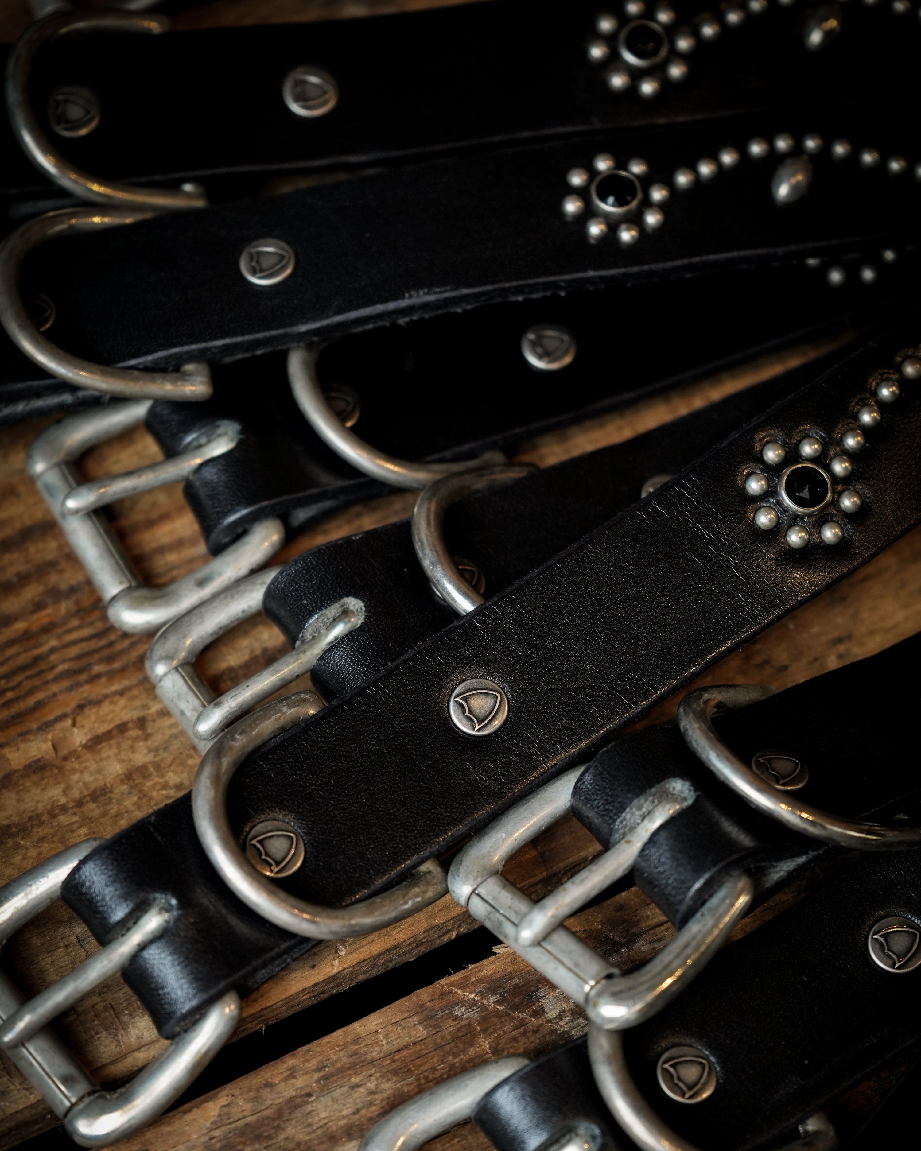 【26AW】6216HTC Flower Studs Belt by Zip Stevenson HTC