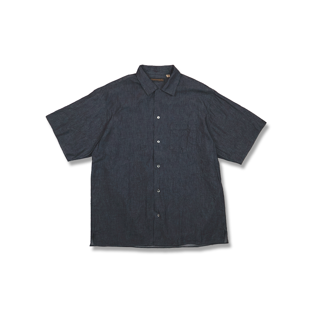【2026SS】4100-2 Denim Open Collar S/S Shirt
