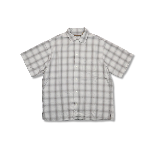 【2026SS】4100-4 Ombre Check Open Collar S/S Shirt