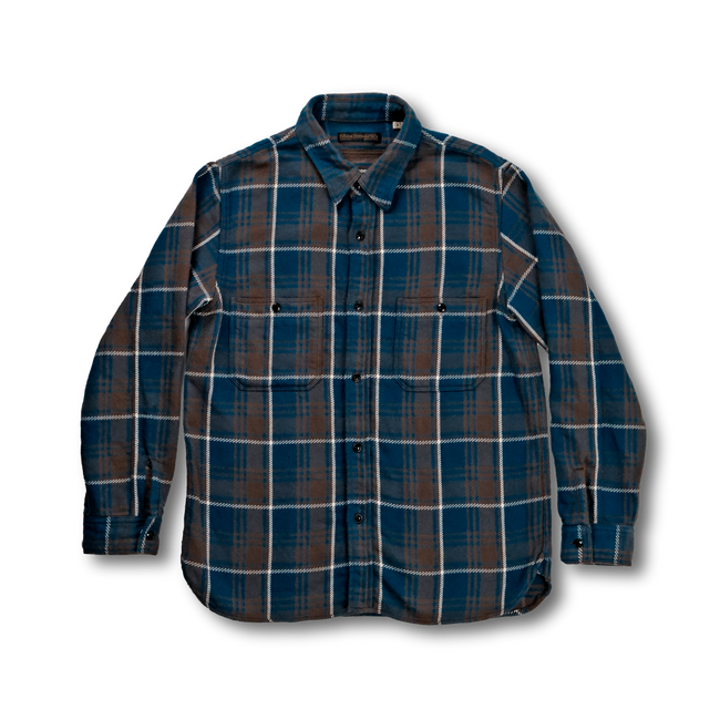 【26AW】4106 Original Cotton Check Flannel Work Shirt