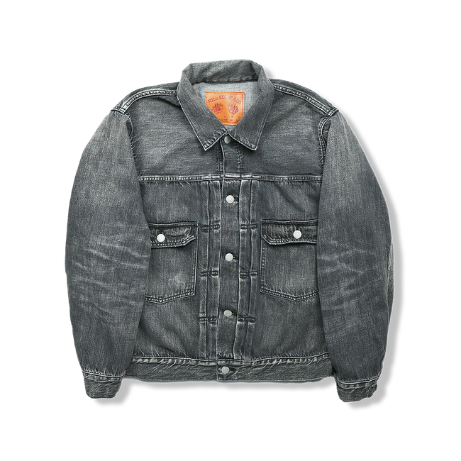 【2025AW】2102BKSSHW Type 2 Black Denim Jacket Dartford (Super Smooth)
