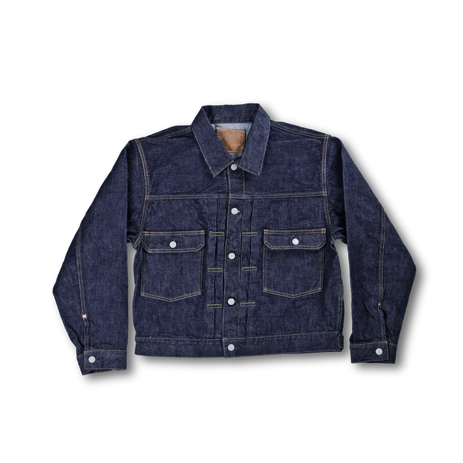 2102BIG Type 2 Denim Jacket Blue in Green別注