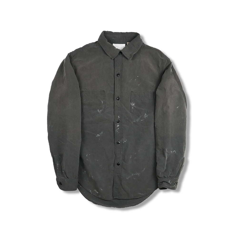 【2026SS】4091LVE 20’s Black Cotton/Linen Farmers Shirt VE (Vintage Effect)