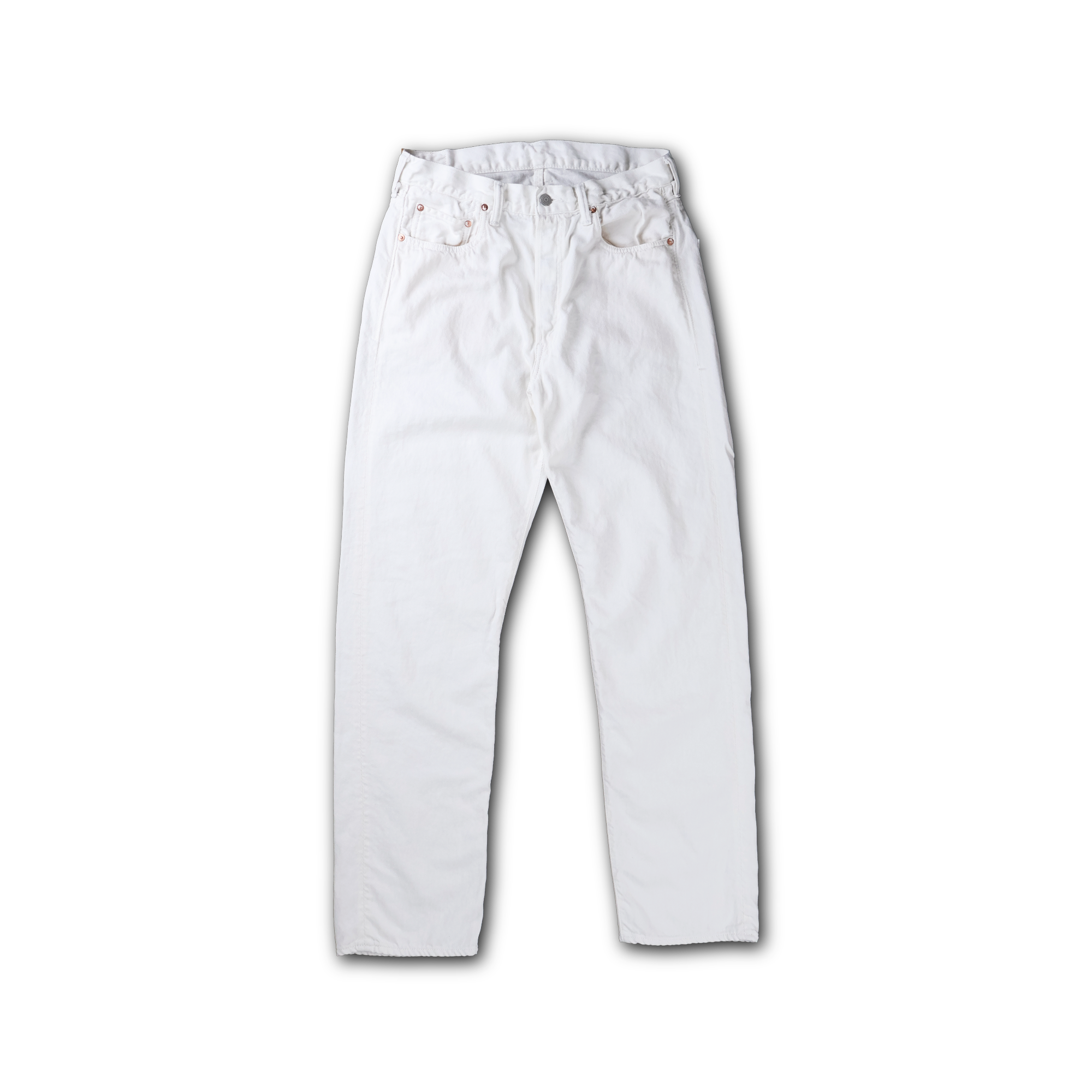 【2027SS】1103WH-27　Cotton Linen White Clean Denim