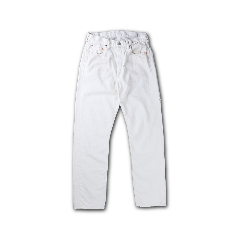 【2027SS】1103WH-27　Cotton Linen White Clean Denim