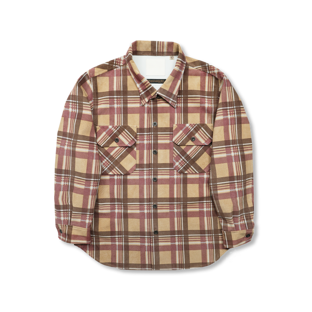 【2025AW】FL-4000 Suede Leather Check Work Shirt