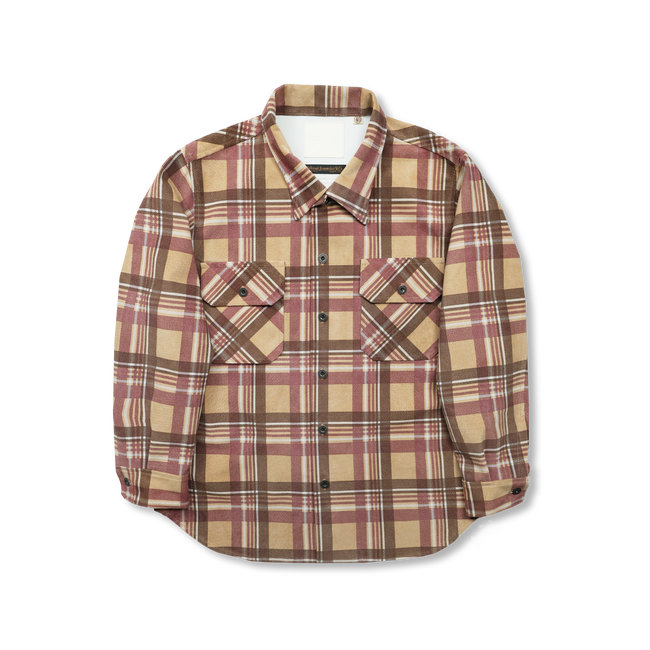 【2025AW】FL-4000 Suede Leather Check Work Shirt