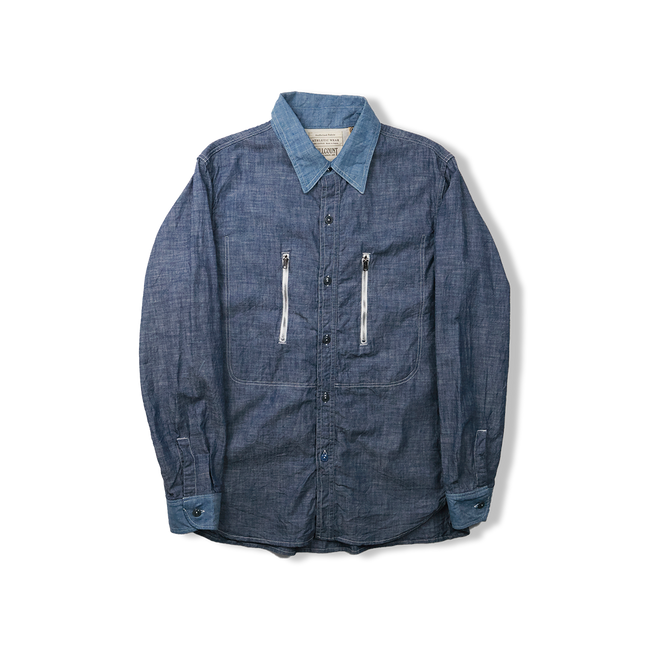 【2026SS】FU15-SH-101 Watteau Gathered Ventilated Pocket Shirt
