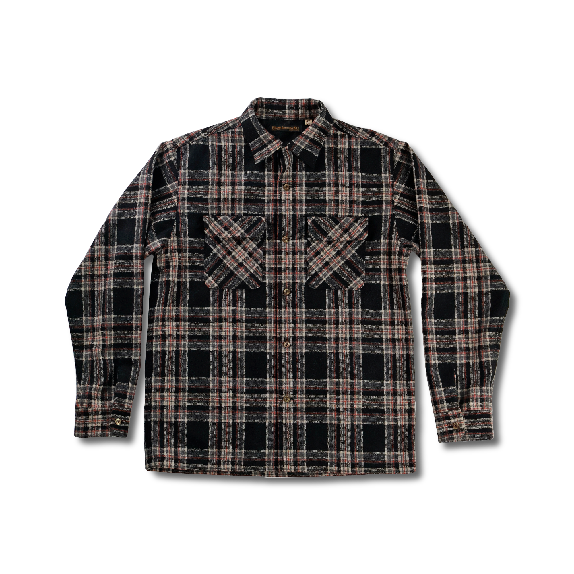 【26AW】4103 Wool Twill Tartan Check Open Collar Shirt