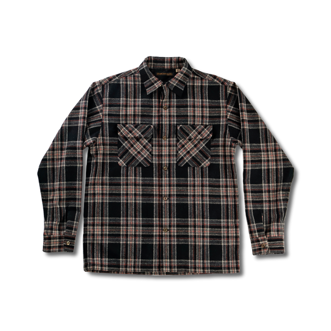 【26AW】4103 Wool Twill Tartan Check Open Collar Shirt