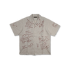 【2026SS】4100-1 Embroidery Signature Open Collar S/S Shirt