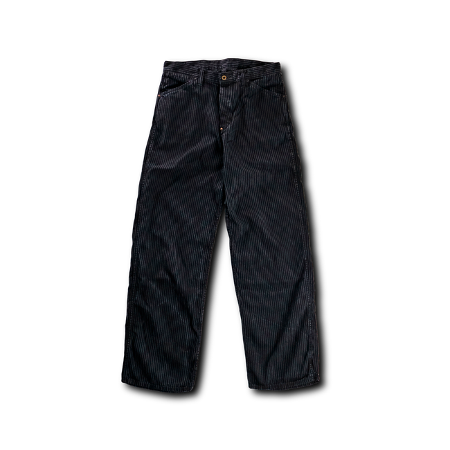 1149 Hickoly Stripe Black Work Trousers