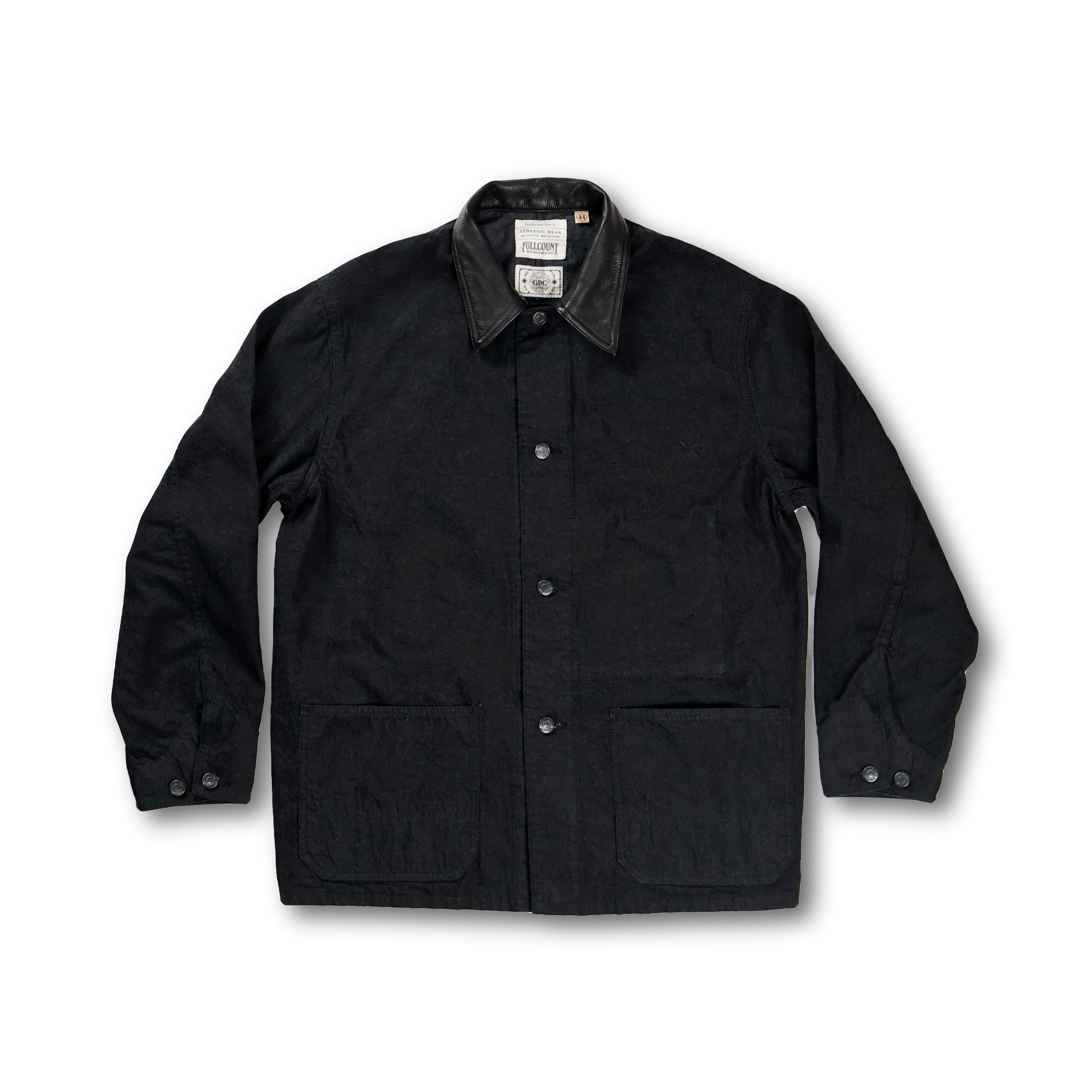 【26AW】GFC2001 Leather Collar Denim Chore Jacket