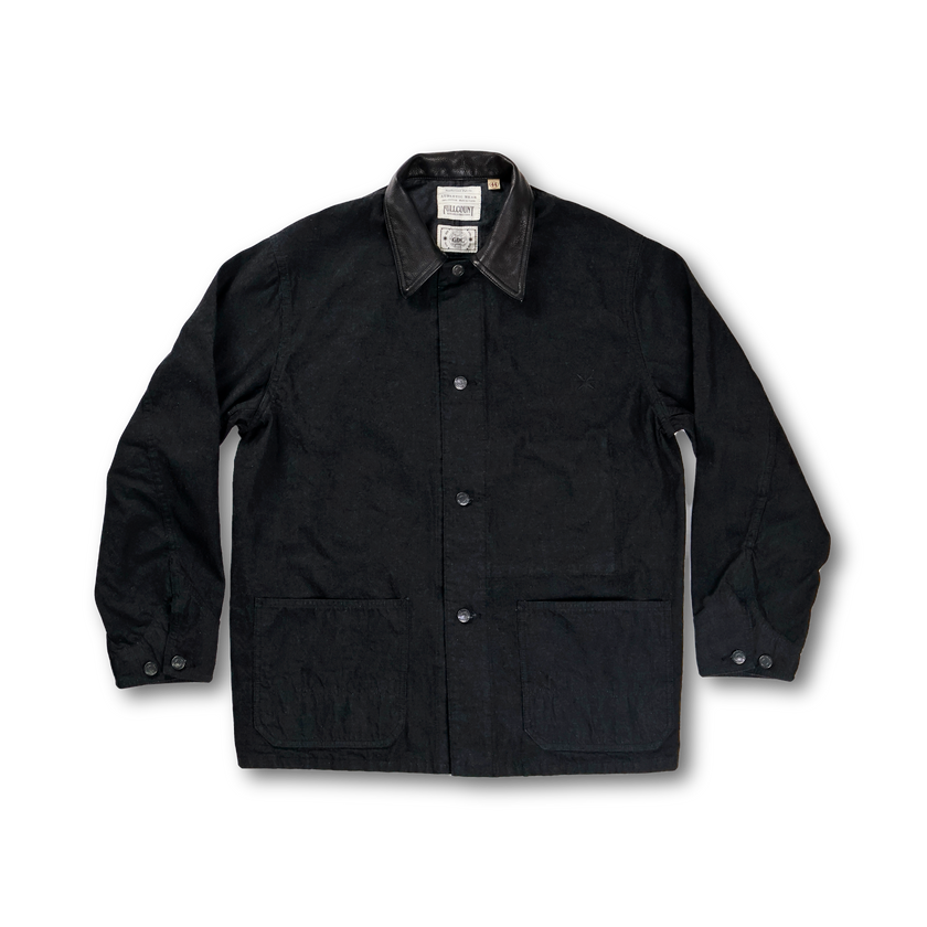 【26AW】GFC2001 Leather Collar Denim Chore Jacket