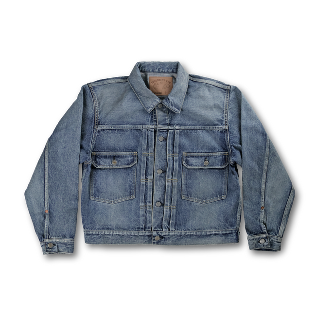 2102HWBIG Type 2 Denim Jacket Blue in Green別注
