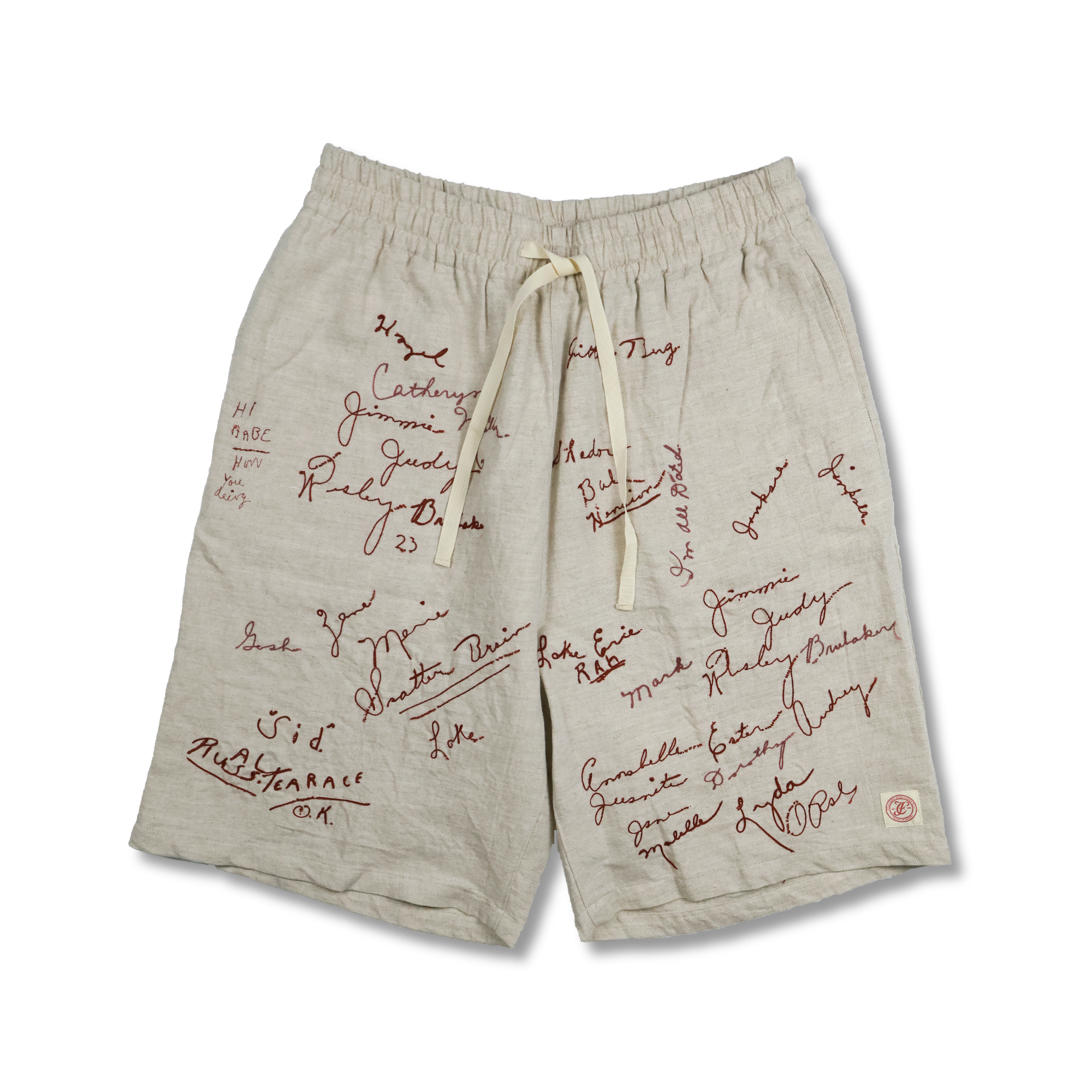 【2026SS】1143-1 Embroidery Signature Resort Shorts