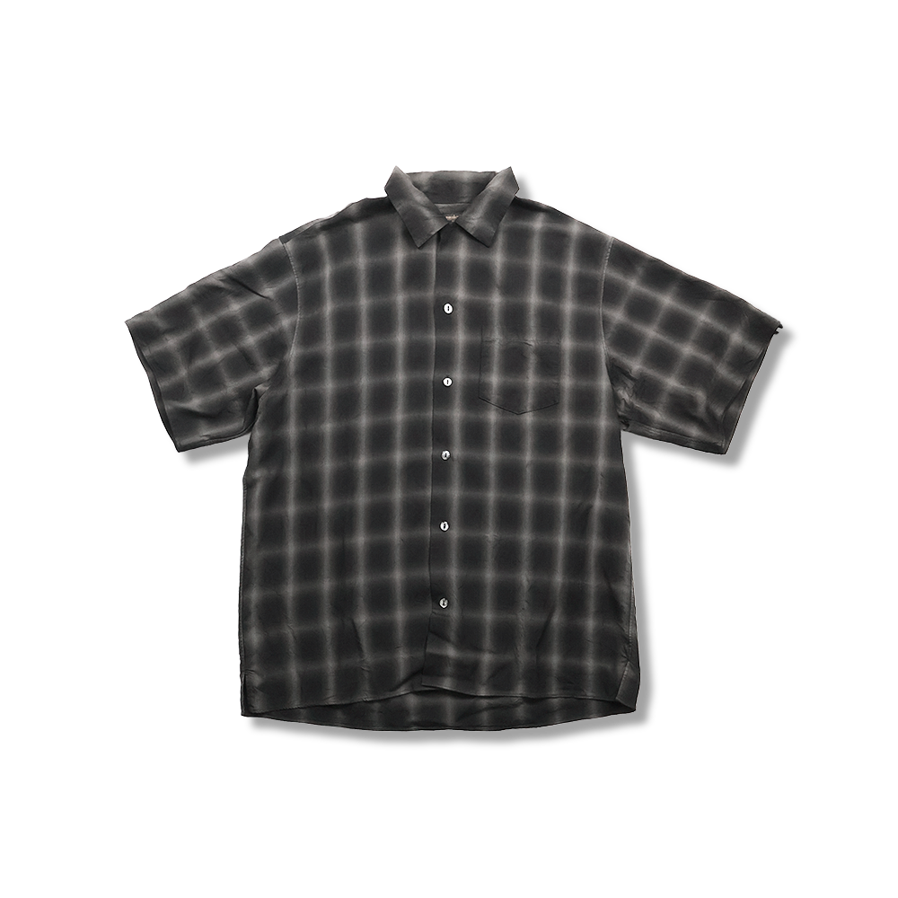 【2026SS】4100-4 Ombre Check Open Collar S/S Shirt