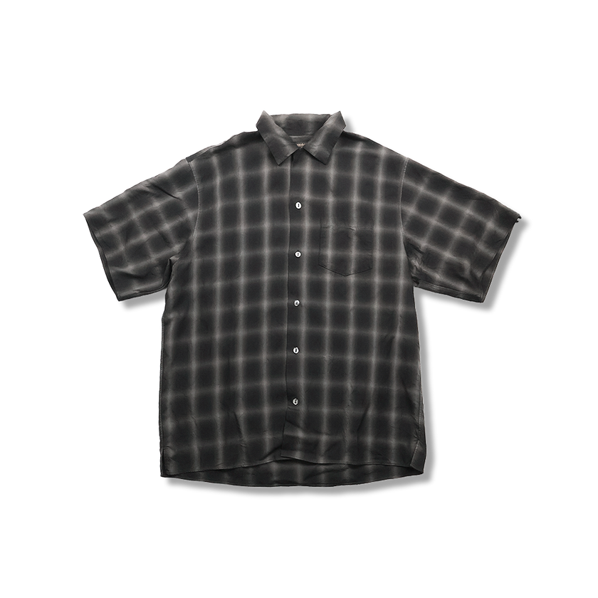 【2026SS】4100-4 Ombre Check Open Collar S/S Shirt