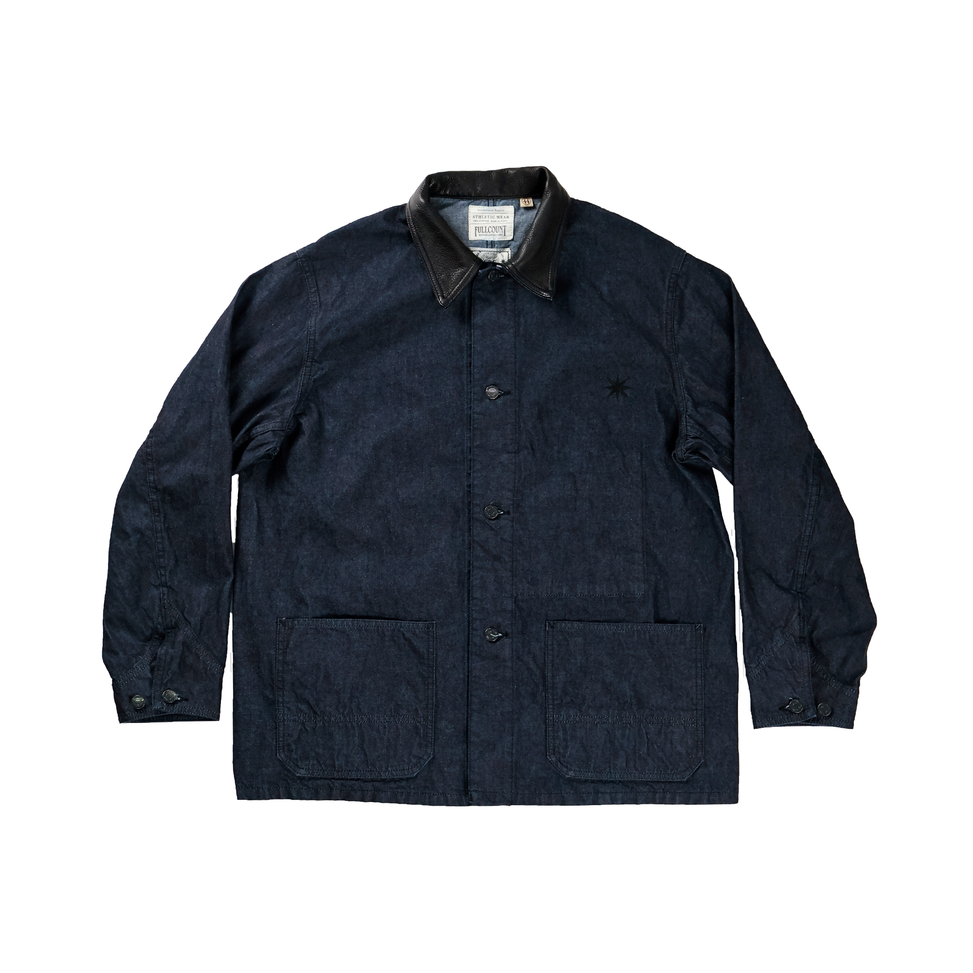 【26AW】GFC2001 Leather Collar Denim Chore Jacket