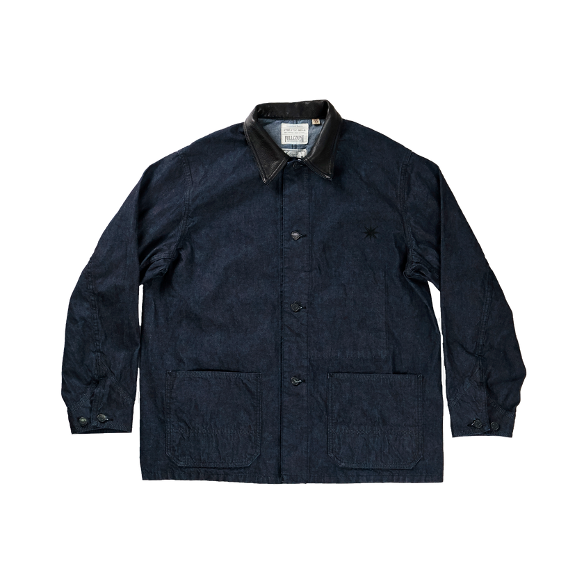 【26AW】GFC2001 Leather Collar Denim Chore Jacket