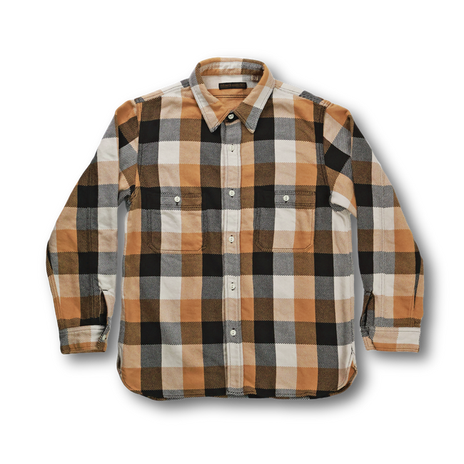 【26AW】4106 Original Cotton Check Flannel Work Shirt