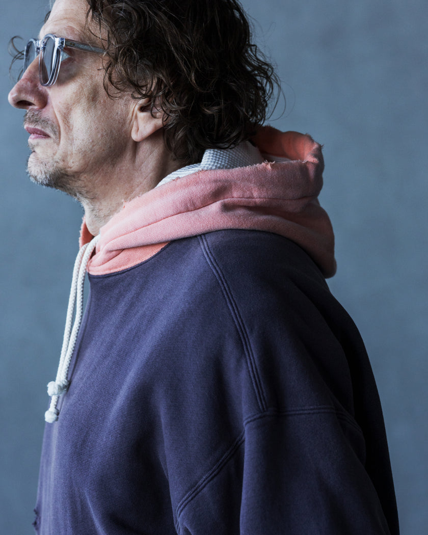 【2025AW】3770 Fading Double Face Sweat Hoodie