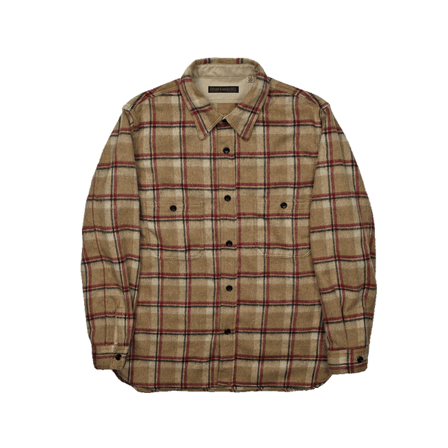 【2025AW】4096 Wool Shaggy Check Work Shirt