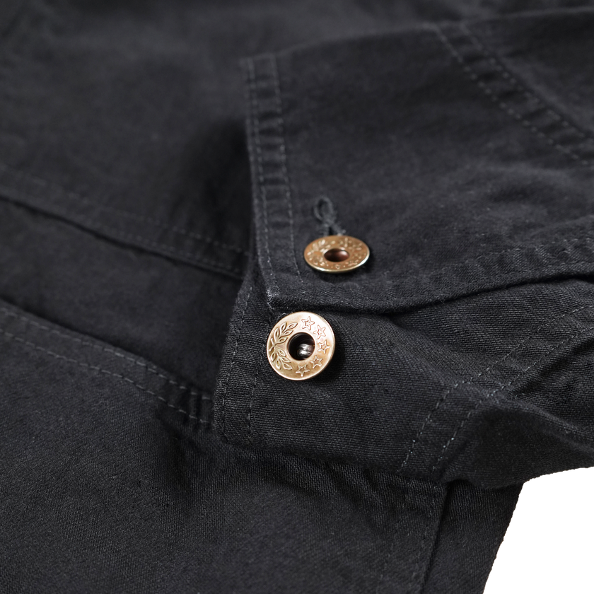 2015BKBK Black Black Denim Chore Jacket