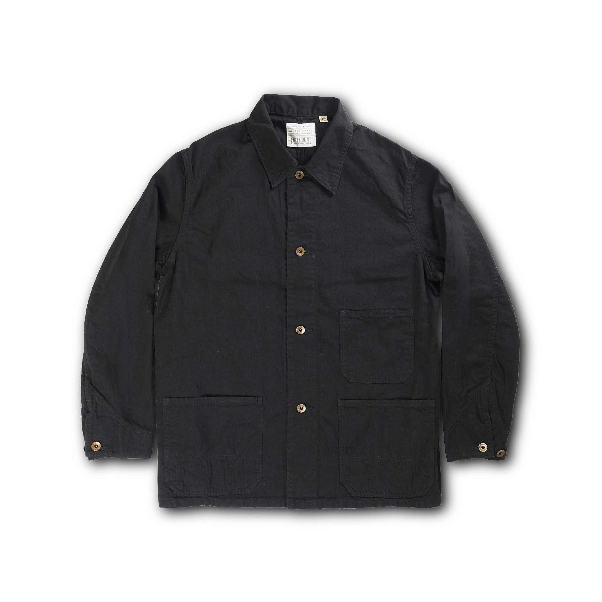2015BKBK Black Black Denim Chore Jacket