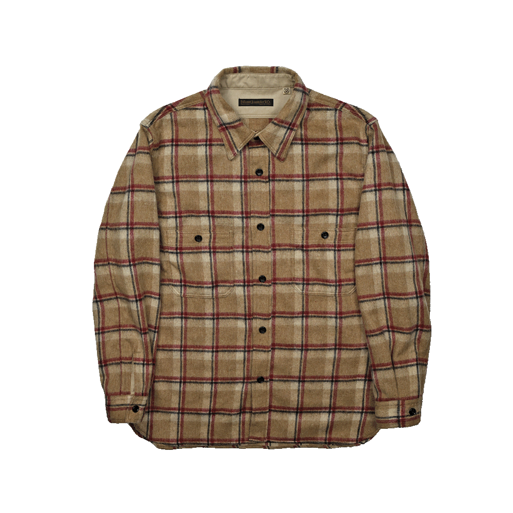 【2025AW】4096 Wool Shaggy Check Work Shirt FULLCOUNT
