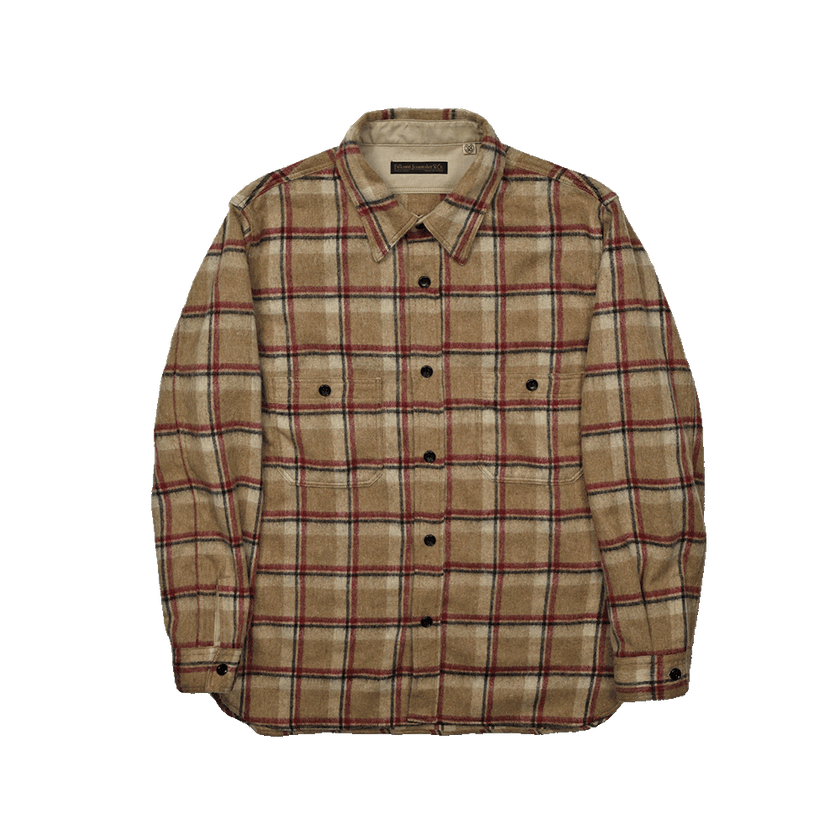 【2025AW】4096 Wool Shaggy Check Work Shirt FULLCOUNT