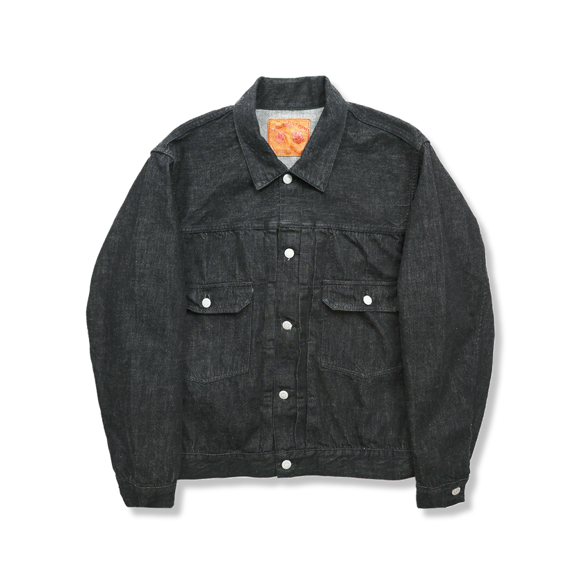 FULLCOUNT 2102BKSS Type 2 Black Denim Jacket (Super Smooth